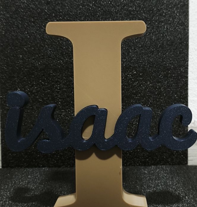 Letra decorativa personalizada com nome