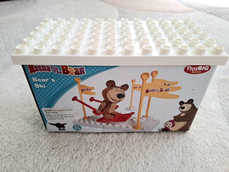 Masza i niedźwiedź Misza Zestaw klocków PlayBIG BLOXX Komplet !