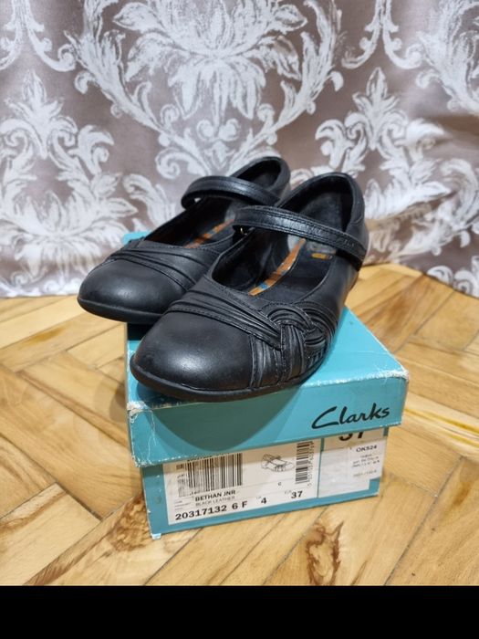 Туфлі дитячі чорні, 37 розмір, Clarks