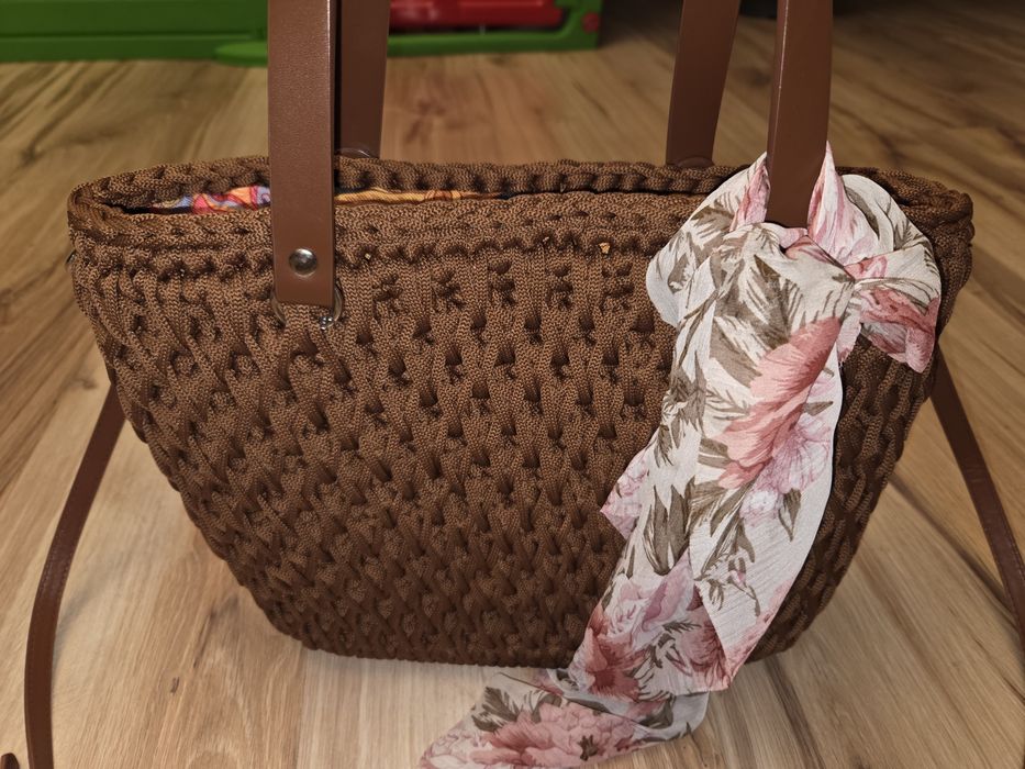 Torebka na szydełku ręcznie wykonana Hand Made