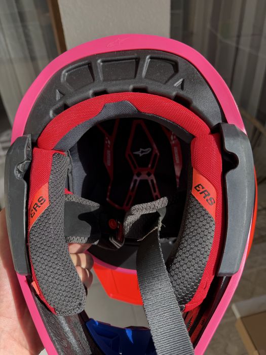 Шлем Alpinestars Supertech M10 Deegan Orange Pink Purple