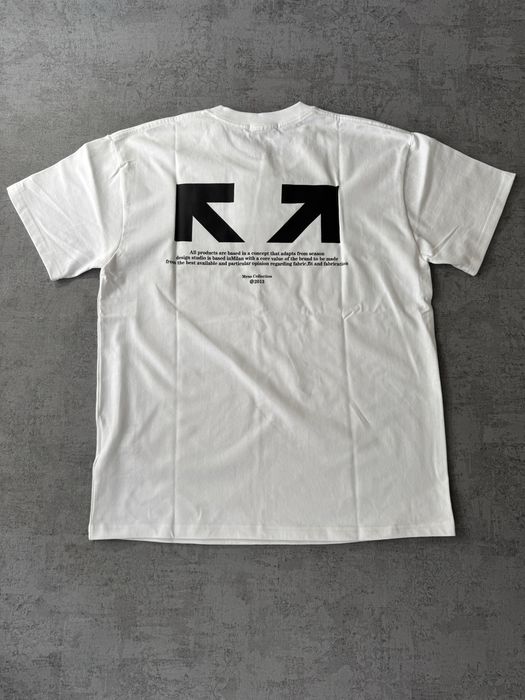 Футболка OFF White офф вайт біла/чорна белая черная офф вайт