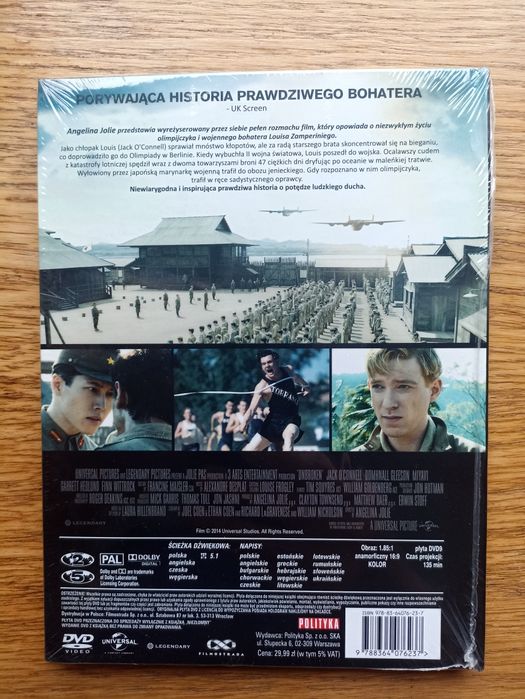 Fim DVD Niezłomny zapakowany w folii