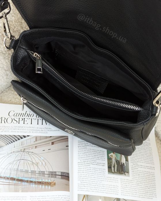 Італійська шкіряна сумка кросбоді. Кожаная сумка кроссбоди итальянская