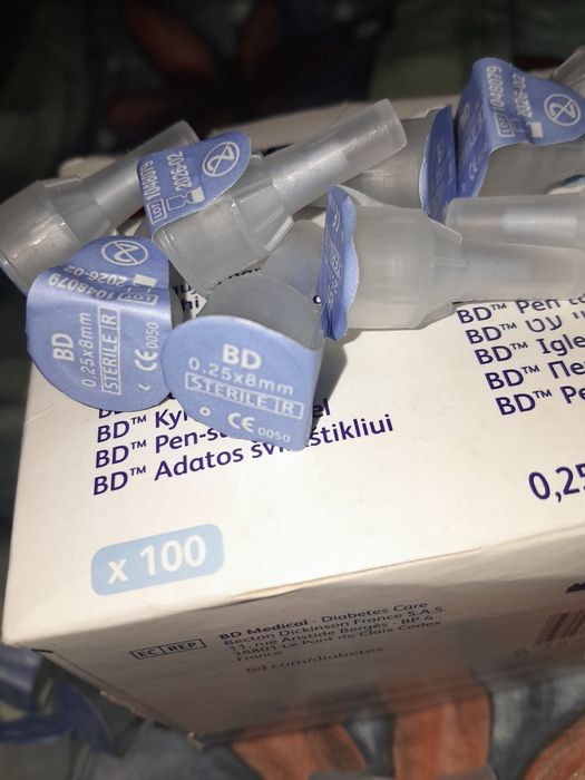 Голки на ручку шприц, 8mm