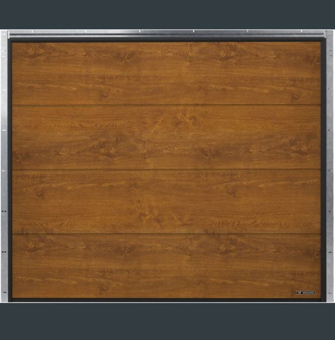 Brama garażowa złoty dąb wiśniowski z napędem nowa 2500x21