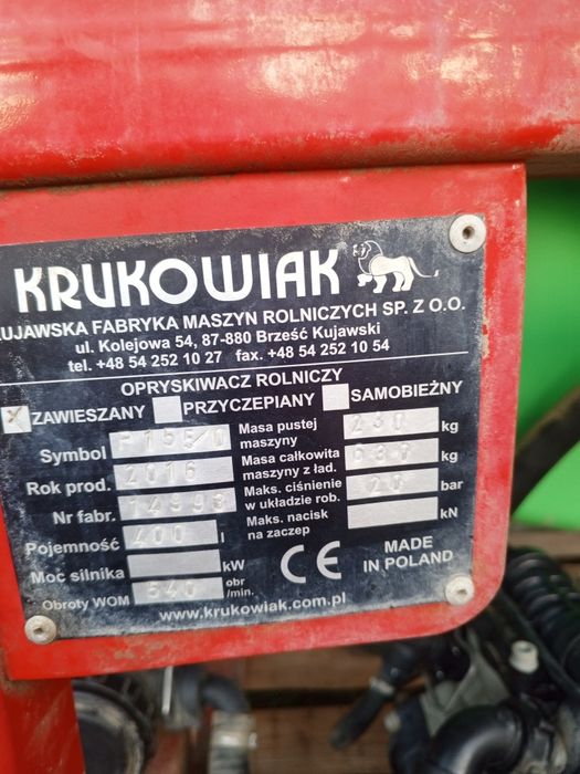 Sprzedam opryskiwacz Krukowiak Heros