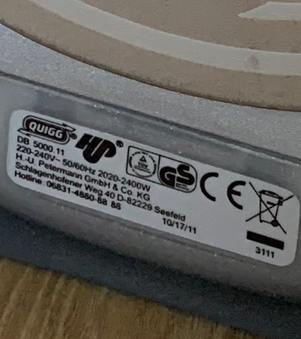 Праска парова QUIGG DB 5000.11 / утюг