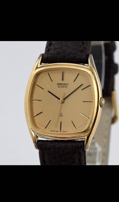 Relógio Seiko Quartz de 1980 Banhado a ouro