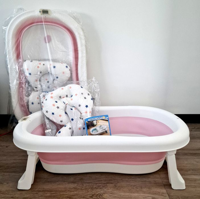 Складна дитяча ванна Einesin з термометром.