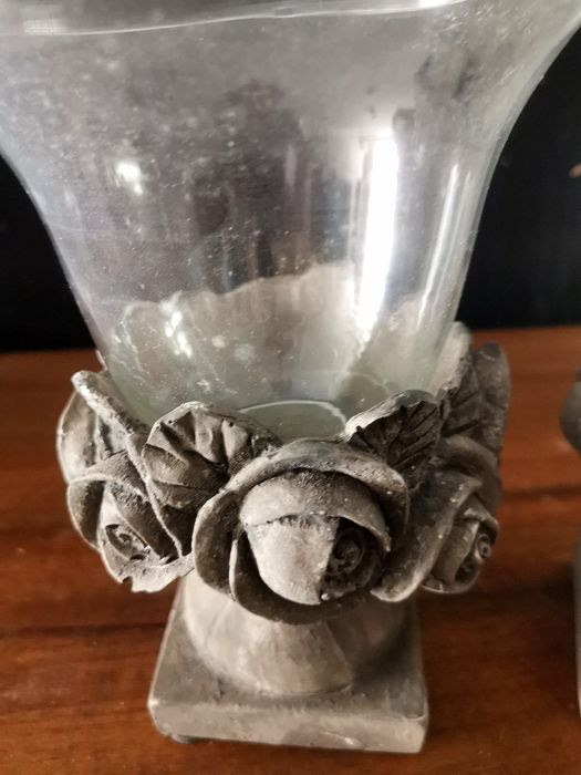 Jarras de vidro com baae