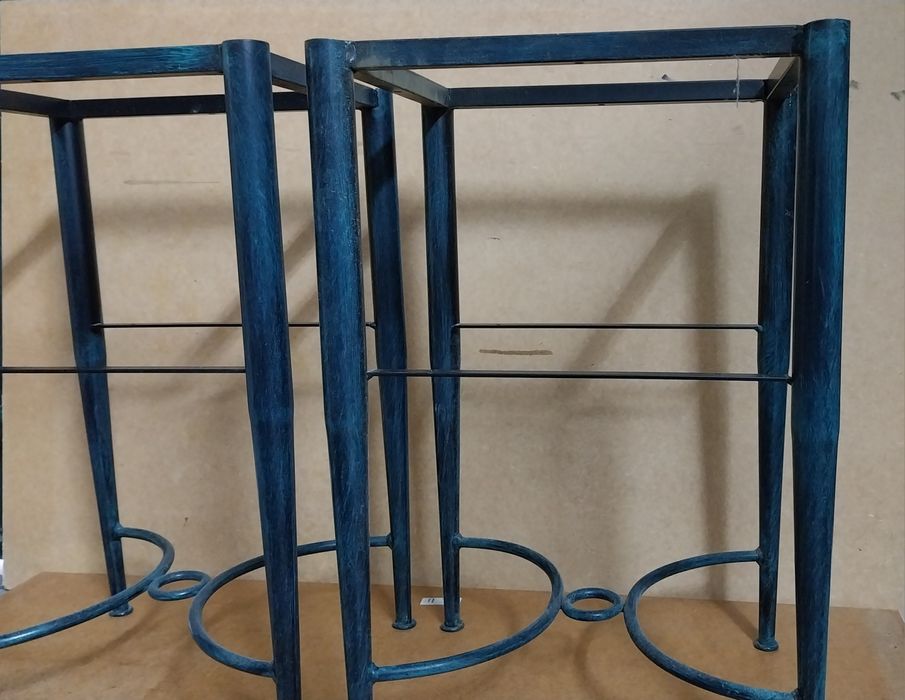 2 iron frames for bedside tables or other uses.64584550857346120