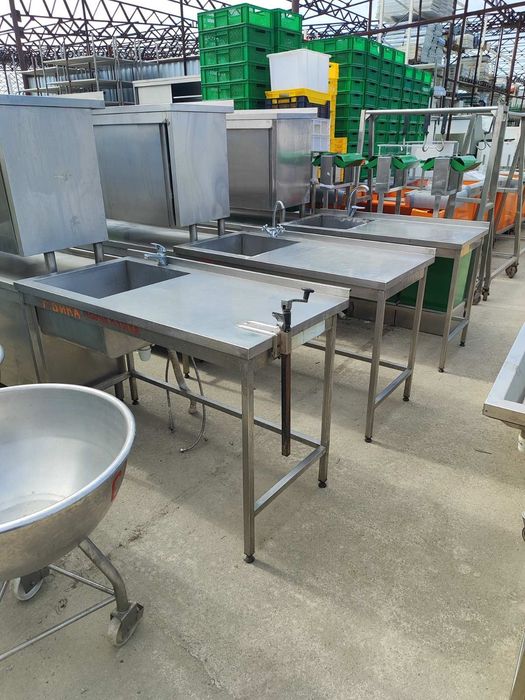 Стол - мойка из нержавейки