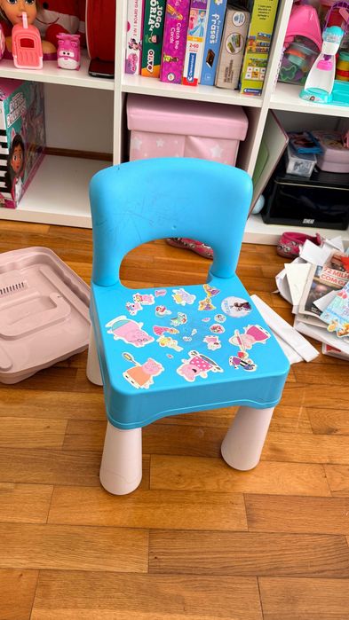 Mesa de Atividades Infantil Multifunções Lego + Cadeira