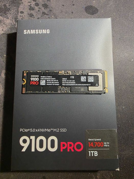Samsung 1TB M.2 PCIe Gen5 NVMe 9100 PRO