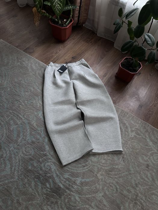 Bershka baggy gray sweatpants | широкі бершка бегі штани