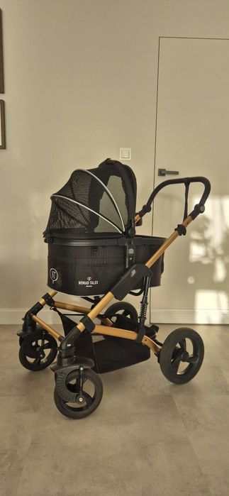 Wózek dla psa/kota Nomad Tales Calma Premium do 15 kg –  złoto