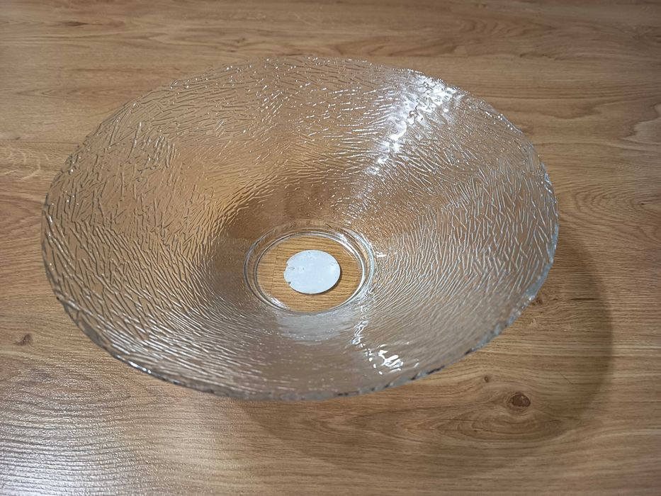 Szklana saleterka misa 28 cm / przeźroczysty