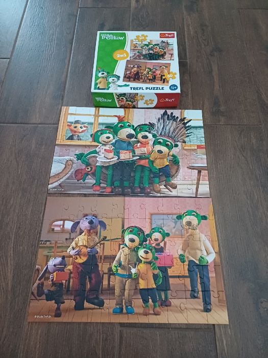 Puzzle Trefl 2w1 2x50 elementów Rodzinna Treflików