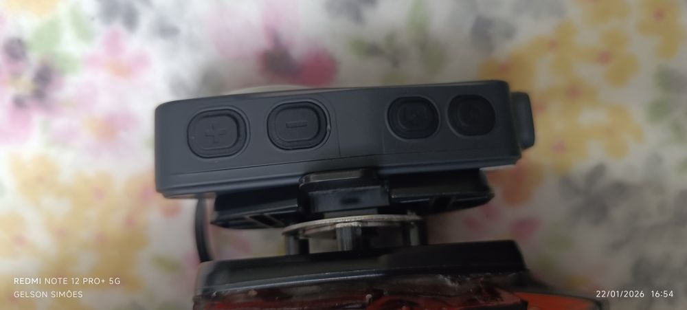 Câmera de capacete e intercomunicador