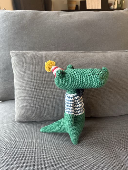 Corcodilo em amigurumi