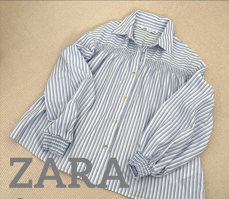 Сорочка жіноча у смужку zara S