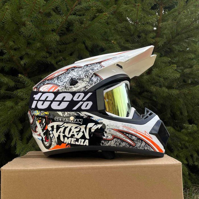 ТОП АКЦІЯ! Шолом мотоциклетний: ендуро, крос, мотард – з подарунком!