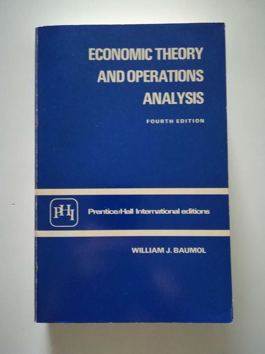 livro - Economic theory and operations analysis.
