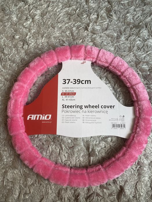 Pokrowiec na kierownice Amio 37-39cm Różowy