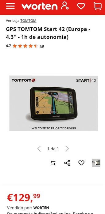 GPS TomTom  Start 42