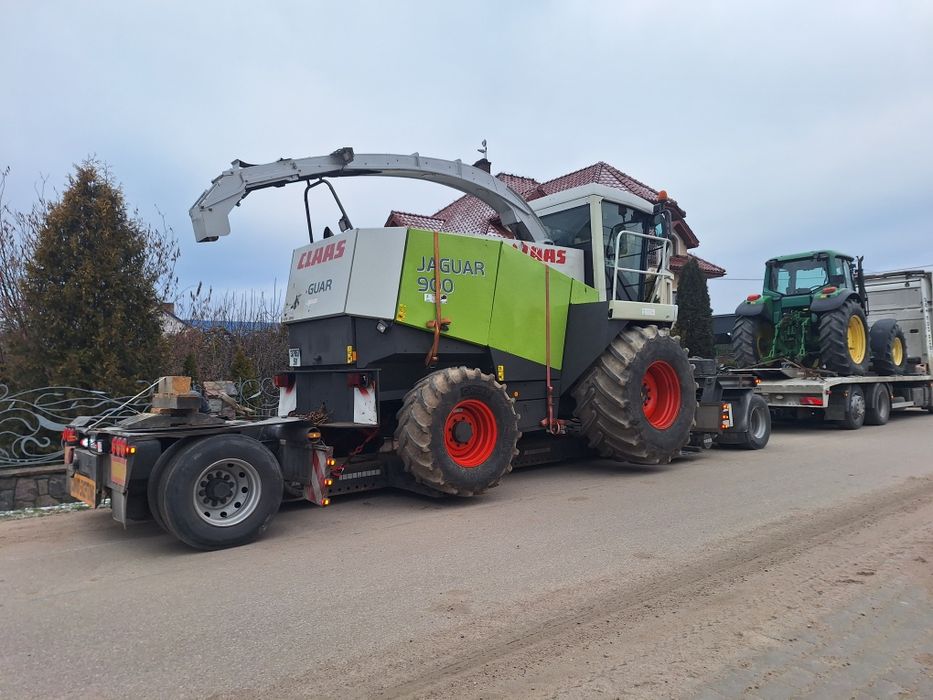 Usługi transportowe transport niskopodwoziowy maszyn roln, kombajnów