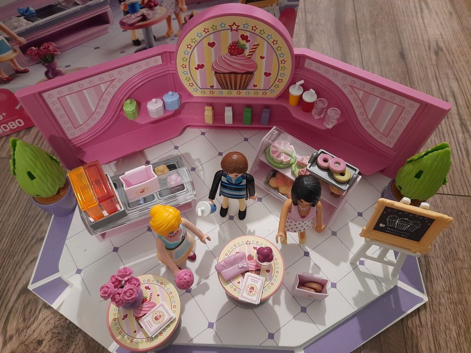 Playmobil kawiarnia + gazetki