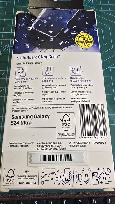 Etui 3mk SatinGuardX MagCase do S24 Ultra