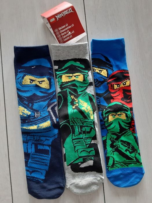 Набір яскравих шкарпеток для хлопчика. Шкарпетки носки ниндзяго