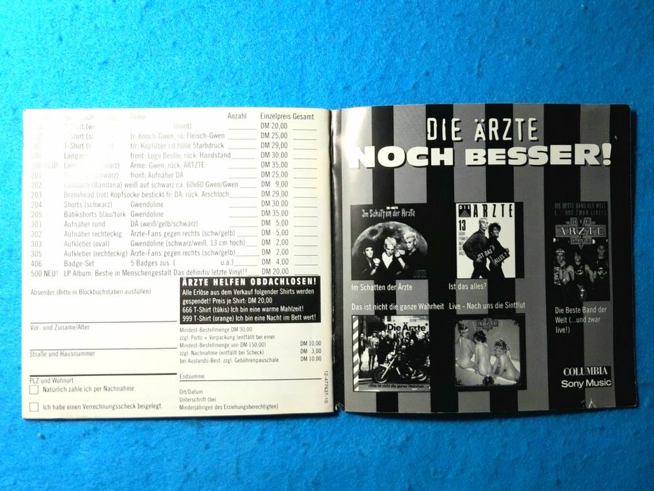 Die Ärzte – Das Beste Von Kurz Nach Früher Bis Jetze (2xCD, 1994)