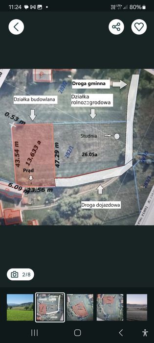 Dzialka 41 ar Stronie gm Łukowica