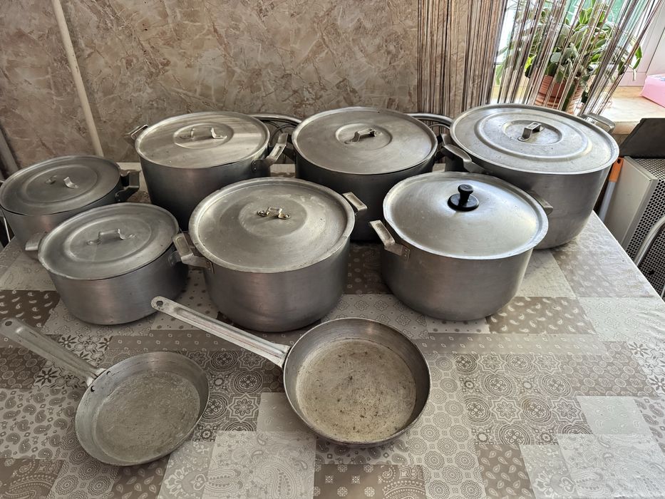 Кастрюли СССР алюминиевые 15л,12л,10л,8л,4.5л