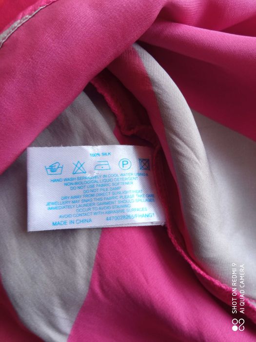 Oasis tunika sukienka 100% jedwab silk 96 cm pachy