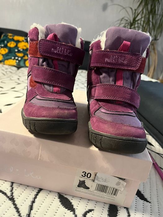 Buty, trzewiki zimowe dziewczęce r. 30cm
