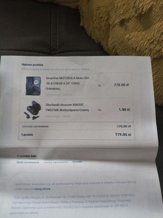 Motorola g84 5g telefon komórkow (Rezerwacja)