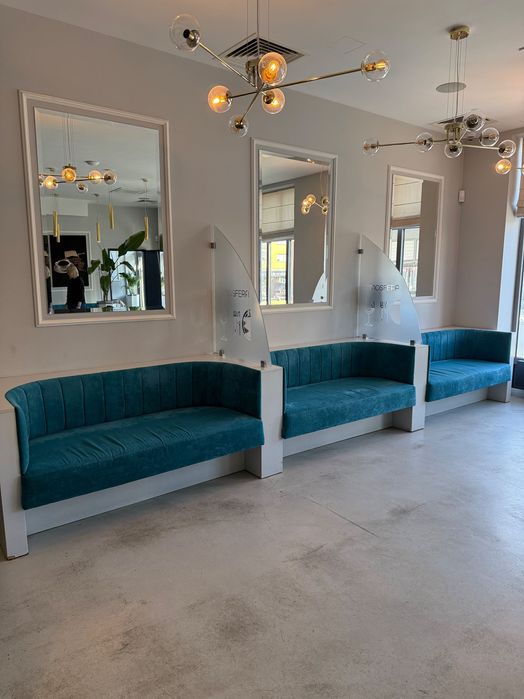 Kanapa glamour turkus