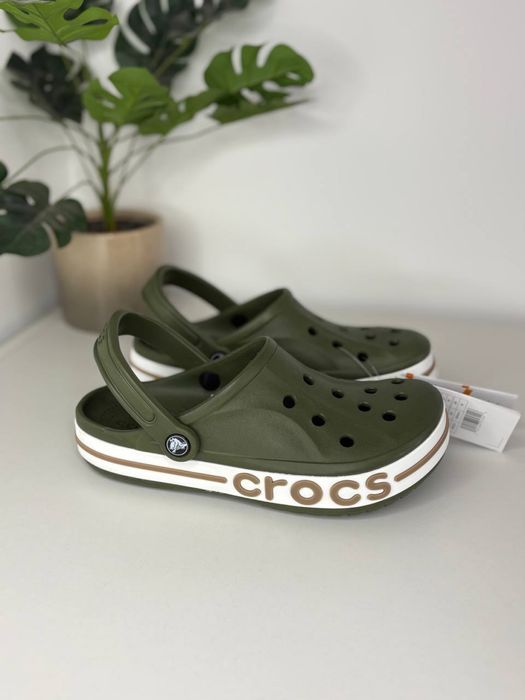 Чоловічі Крокси Баябенд Crocs Bayaband Army Crean