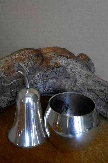 Винтажный мельхиоровый подсвечник