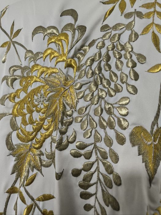 Кимоно Япония японское кімоно халат винтаж с золотой вышивкой не шелк