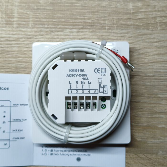 Термостати WiFi Tuya для водяної теплої підлоги та котлів