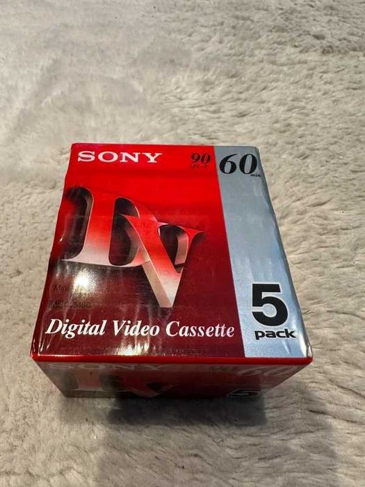 Kasety MiniDV Sony nowe w folii 5 szt. kasetki