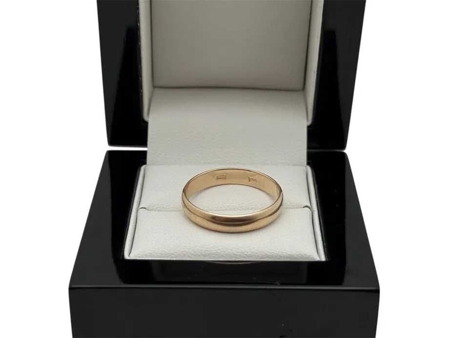 Piękna Złota Obrączka 3,32G P585 14K Rozmiar 22