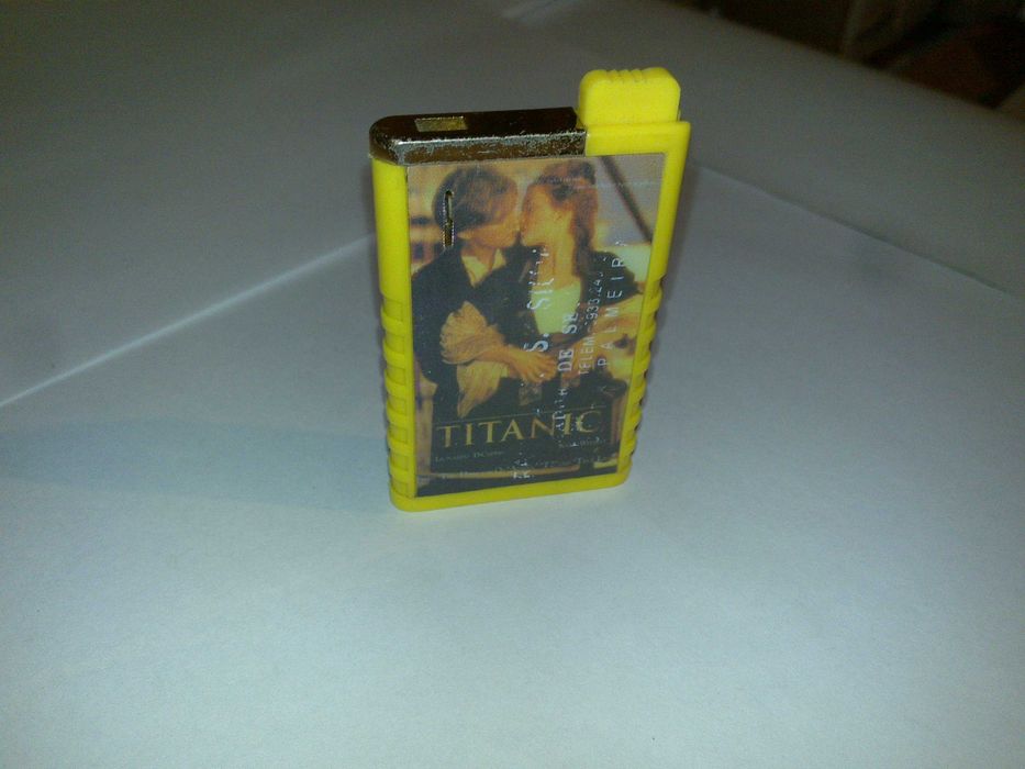 titanic (isqueiro) imagem de leonardo dicaprio e kate winslet