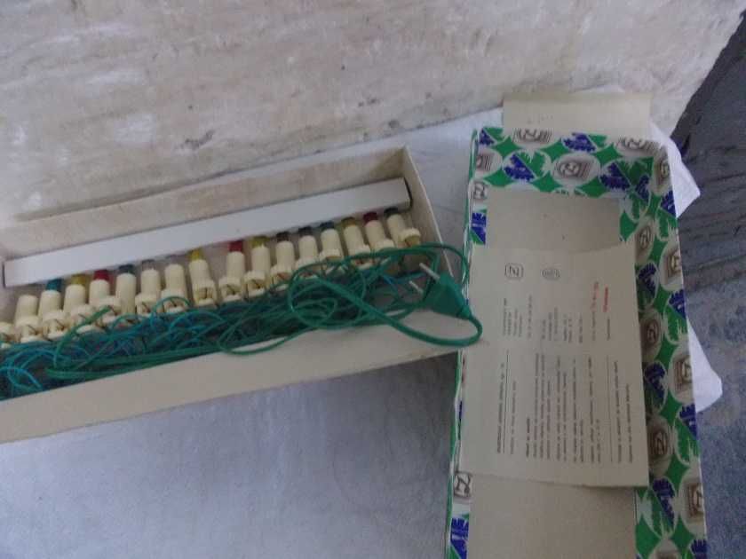 Stare Czechosłowackie lampki choinkowe