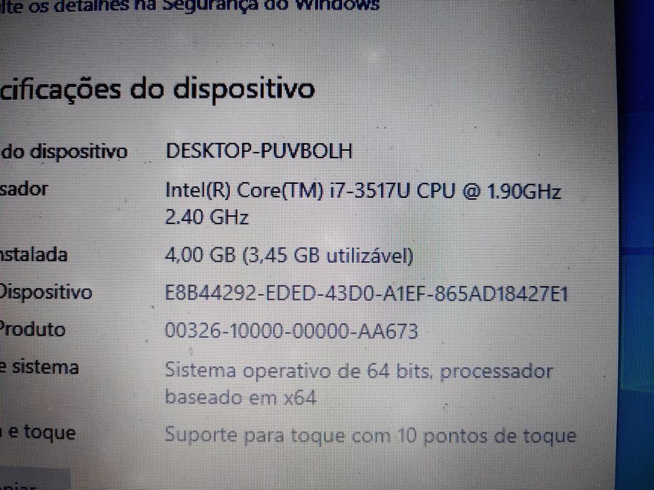 Portátil Asus S400C Peças